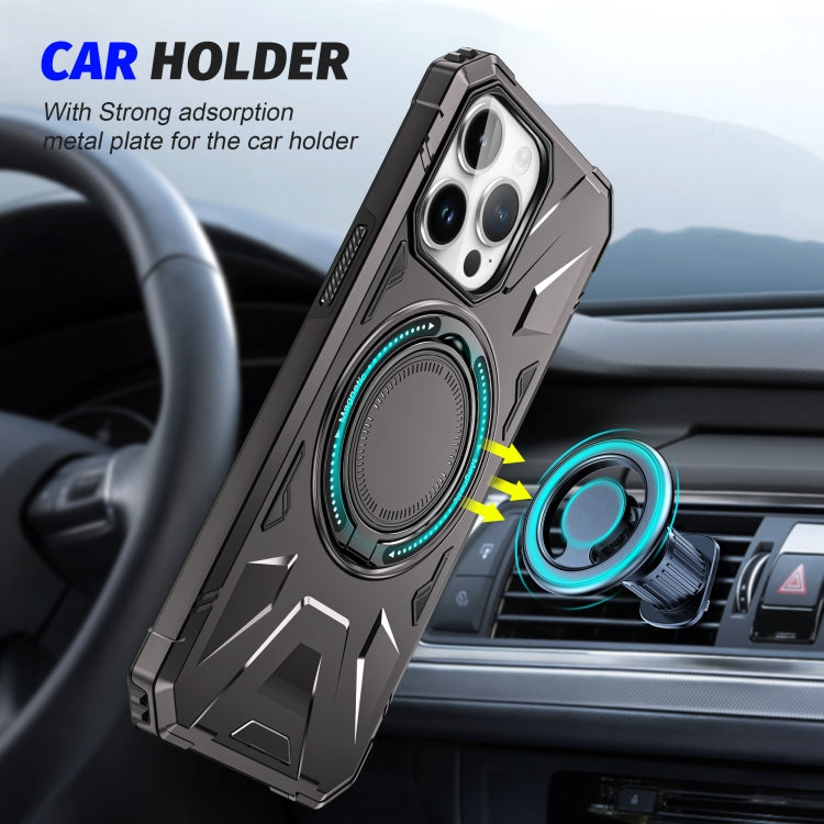 For iPhone 11 MagSafe Magnetic Shockproof Phone Case with Ring Holder(Dark Grey) - free shipping - PMC TechLife - Order now!