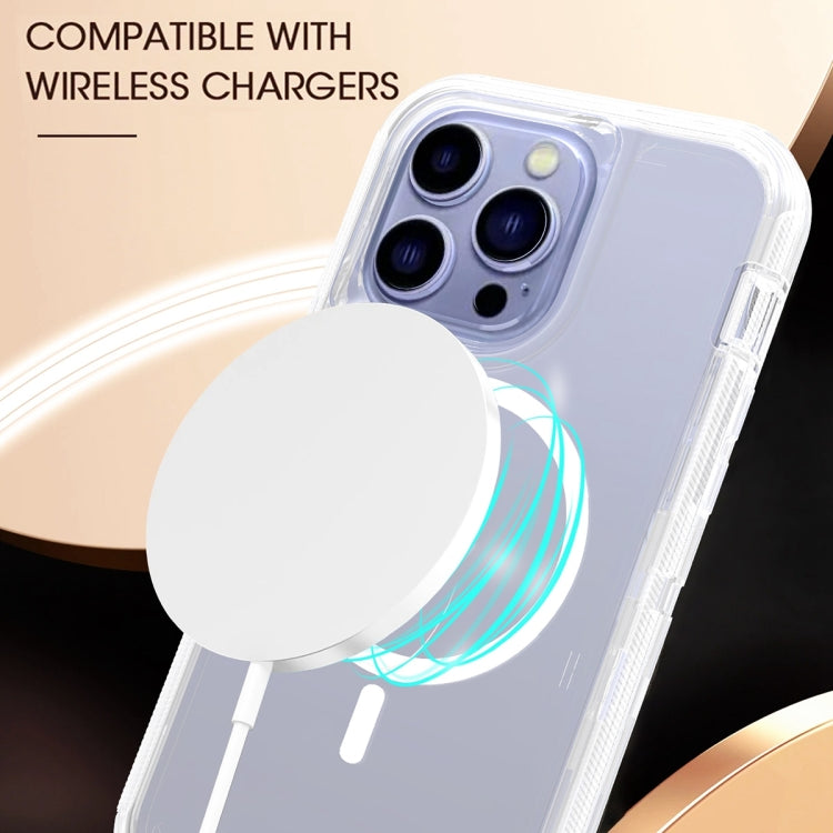 For iPhone 13 Pro Max Shockproof MagSafe Magnetic Phone Case(Transparent) - iPhone 13 Pro Max Cases by PMC TechLife | Online Shopping South Africa | PMC TechLife
