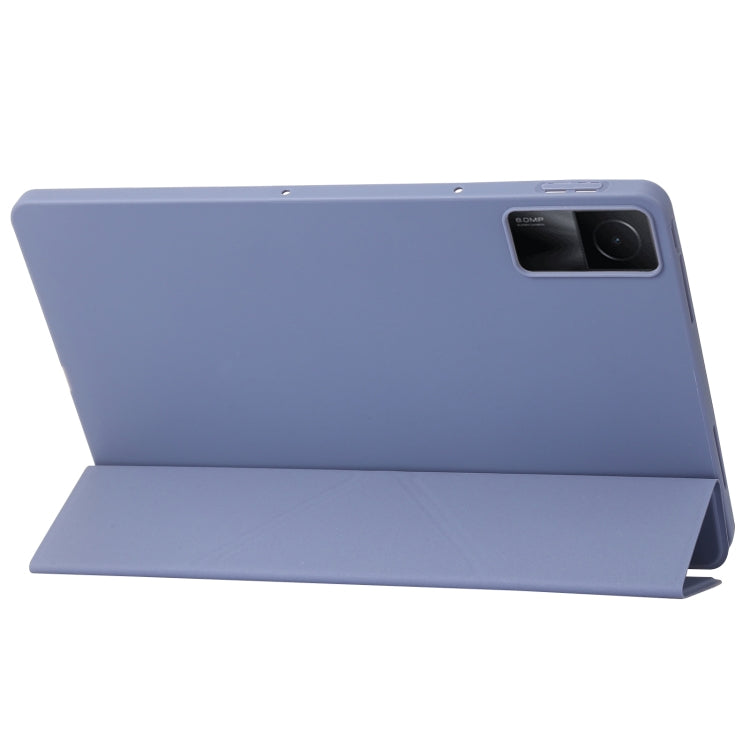 For Xiaomi Redmi Pad SE Deformation Silicone Leather Tablet Case(Dark Blue) - More Tablet Cases by PMC TechLife | Online Shopping South Africa | PMC TechLife | Buy Now Pay Later Mobicred