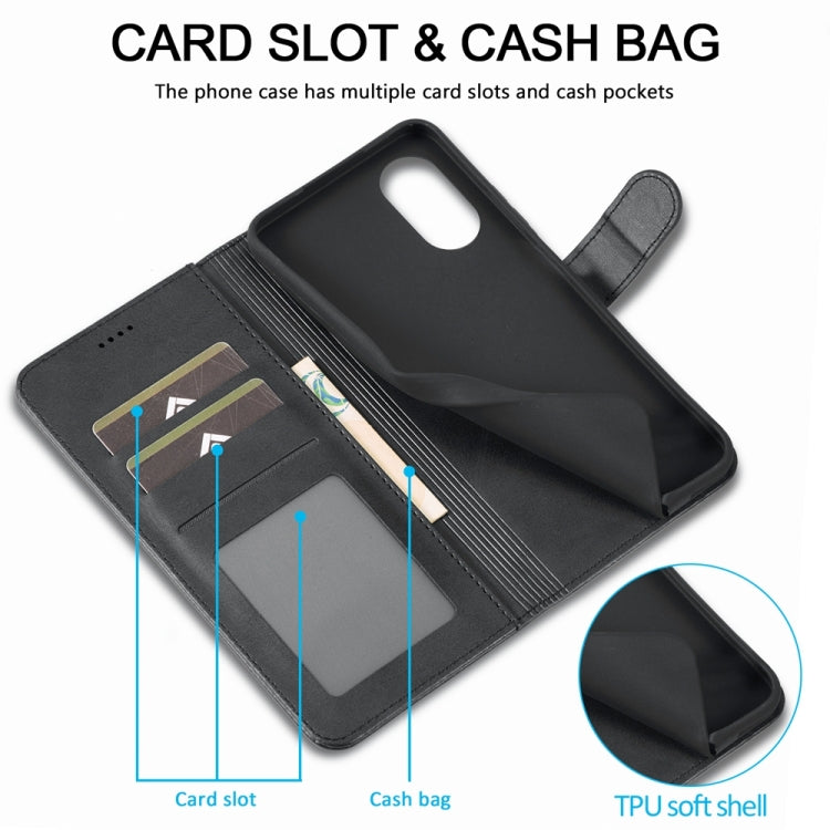 For OPPO A18 4G / A38 4G LC.IMEEKE Calf Texture Horizontal Flip Leather Case(Black) - OPPO Cases by LC.IMEEKE | Online Shopping South Africa | PMC TechLife | Buy Now Pay Later Mobicred