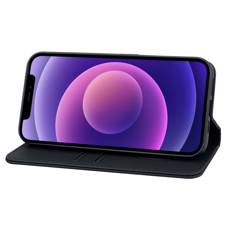 For iPhone 16 Pro Business Diamond Buckle Leather Phone Case with Lanyard(Black) - iPhone 16 Pro Cases by PMC TechLife | Online Shopping South Africa | PMC TechLife | Buy Now Pay Later Mobicred