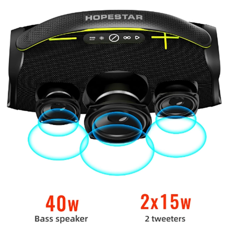HOPESTAR A40 80W Outdoor Portable Wireless Bluetooth Speaker(Black) - free shipping - PMC Jewellery - Order now!