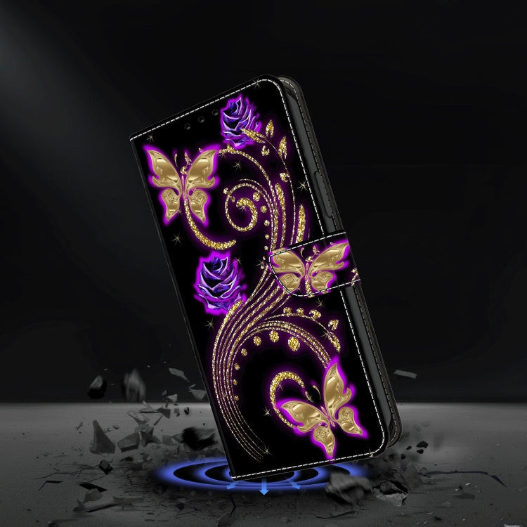 For Motorola Moto G Play 2024 Crystal 3D Shockproof Protective Leather Phone Case(Diamond Butterfly) - Motorola Cases by PMC TechLife | Online Shopping South Africa | PMC TechLife | Buy Now Pay Later Mobicred