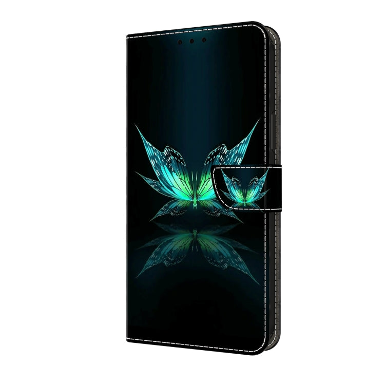 For Motorola Moto G24 Crystal 3D Shockproof Protective Leather Phone Case(Reflection Dutterfly) - Motorola Cases by PMC TechLife | Online Shopping South Africa | PMC TechLife | Buy Now Pay Later Mobicred