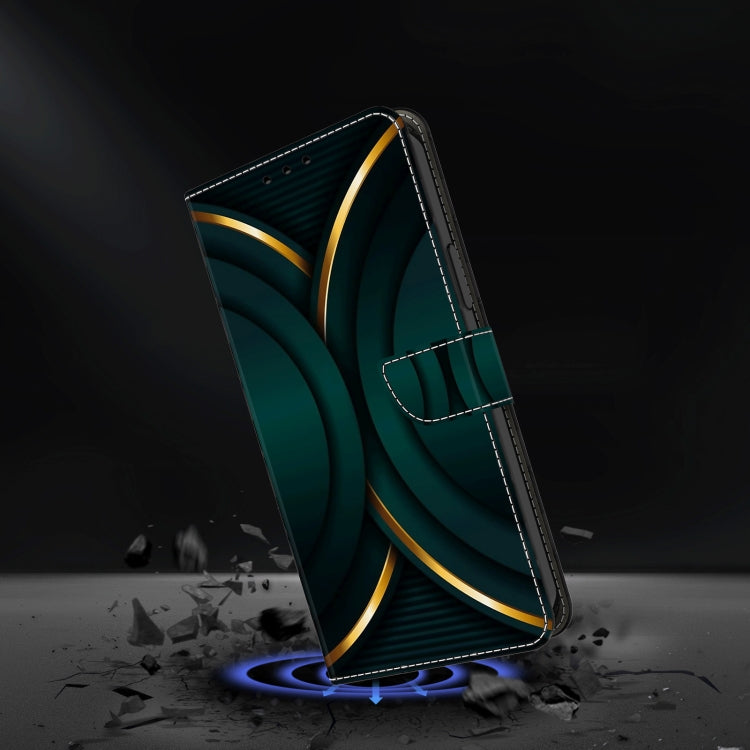 For Motorola Moto G24 Crystal 3D Shockproof Protective Leather Phone Case(Gold Outline) - Motorola Cases by PMC TechLife | Online Shopping South Africa | PMC TechLife | Buy Now Pay Later Mobicred