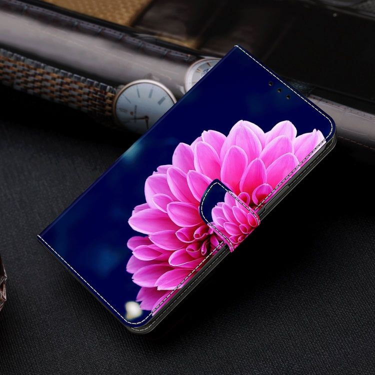 For Motorola Moto G24 Power Crystal 3D Shockproof Protective Leather Phone Case(Pink Petals) - Motorola Cases by PMC TechLife | Online Shopping South Africa | PMC TechLife | Buy Now Pay Later Mobicred