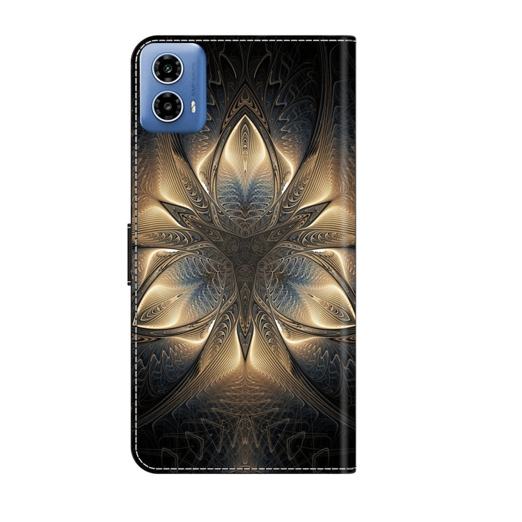 For Motorola Moto G24 Power Crystal 3D Shockproof Protective Leather Phone Case(Luminous Building) - free shipping - PMC TechLife - Order now!