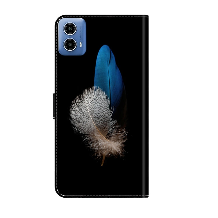 For Motorola Moto G24 Power Crystal 3D Shockproof Protective Leather Phone Case(Two Branches) - free shipping - PMC TechLife - Order now!