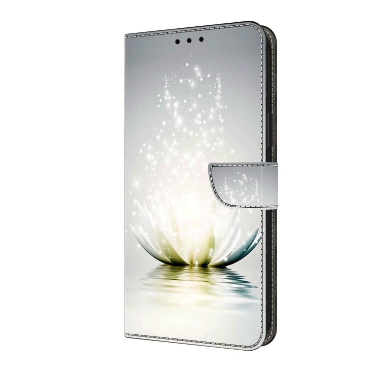 For Motorola Moto G04 Crystal 3D Shockproof Protective Leather Phone Case(Light Lotus) - Motorola Cases by PMC TechLife | Online Shopping South Africa | PMC TechLife | Buy Now Pay Later Mobicred