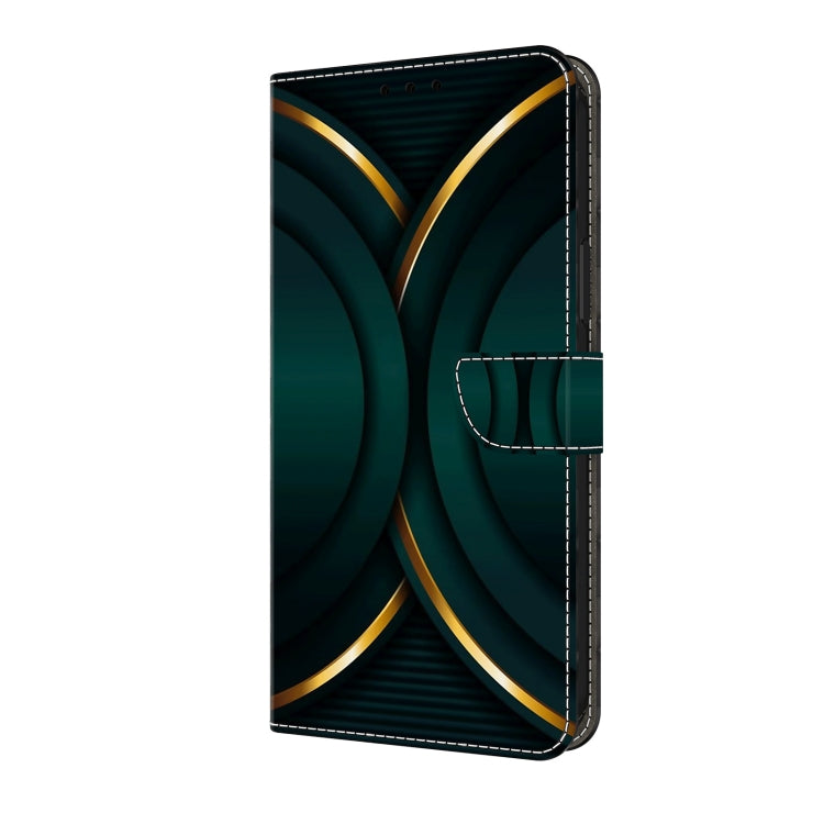 For Motorola Moto G04 Crystal 3D Shockproof Protective Leather Phone Case(Gold Outline) - Motorola Cases by PMC TechLife | Online Shopping South Africa | PMC TechLife | Buy Now Pay Later Mobicred