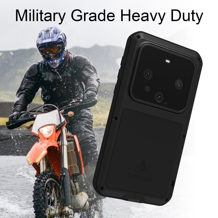 For Huawei Mate 60 LOVE MEI Metal Shockproof Life Waterproof Dustproof Phone Case(Red) - Huawei Cases by LOVE MEI | Online Shopping South Africa | PMC TechLife | Buy Now Pay Later Mobicred