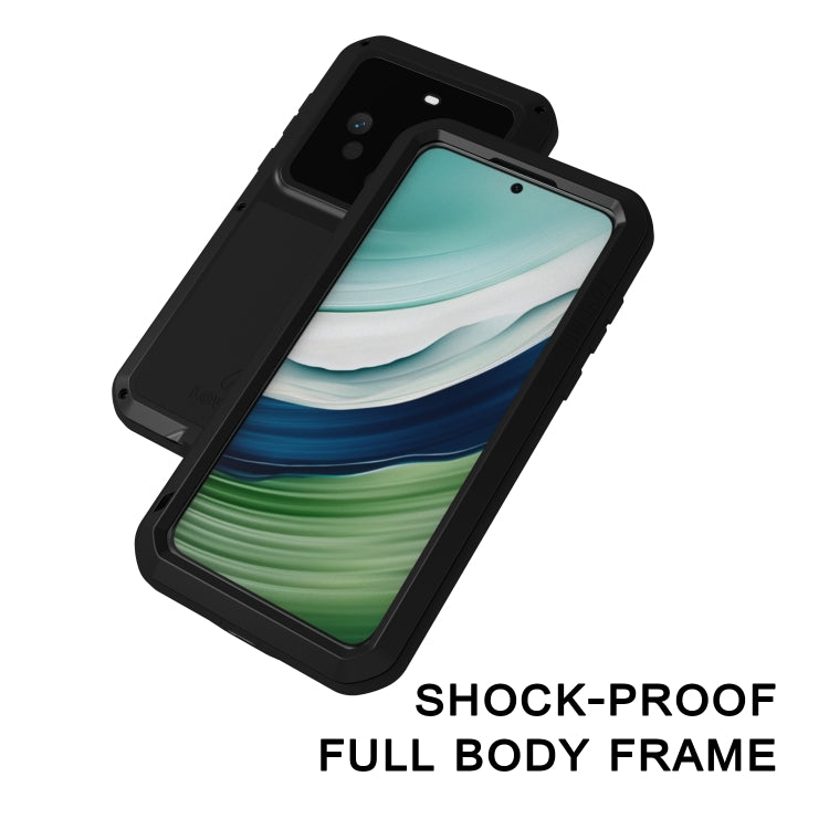 For Huawei Mate 60 LOVE MEI Metal Shockproof Life Waterproof Dustproof Phone Case(Red) - Huawei Cases by LOVE MEI | Online Shopping South Africa | PMC TechLife | Buy Now Pay Later Mobicred