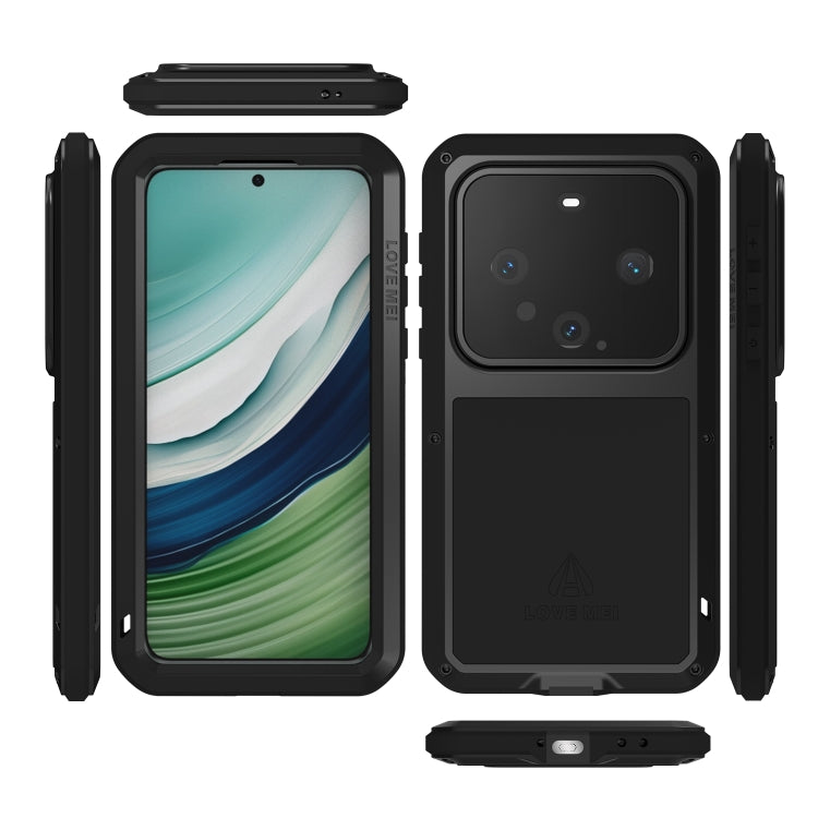 For Huawei Mate 60 LOVE MEI Metal Shockproof Life Waterproof Dustproof Phone Case(White) - Huawei Cases by LOVE MEI | Online Shopping South Africa | PMC TechLife | Buy Now Pay Later Mobicred