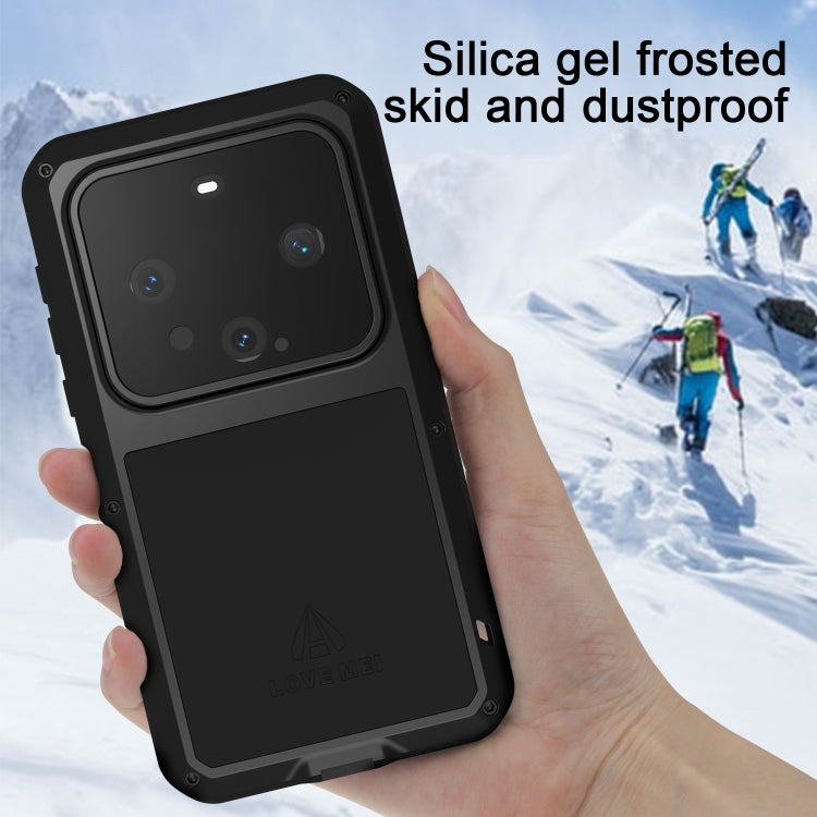 For Huawei Mate 60 LOVE MEI Metal Shockproof Life Waterproof Dustproof Phone Case(White) - Huawei Cases by LOVE MEI | Online Shopping South Africa | PMC TechLife | Buy Now Pay Later Mobicred