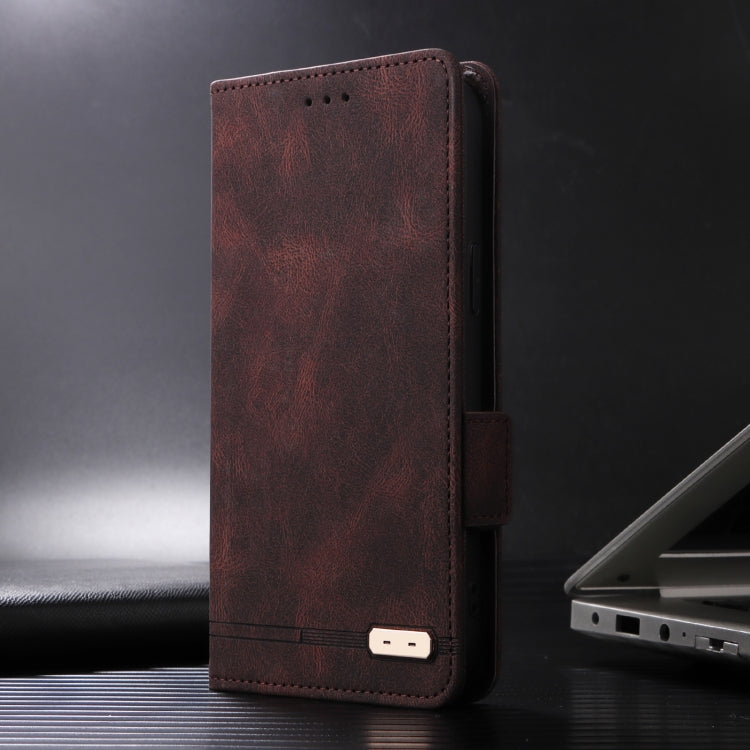For Sony Xperia 1 VI 2024 Magnetic Clasp Leather Phone Case(Brown) - Sony Cases by PMC Jewellery | Online Shopping South Africa | PMC Jewellery | Buy Now Pay Later Mobicred