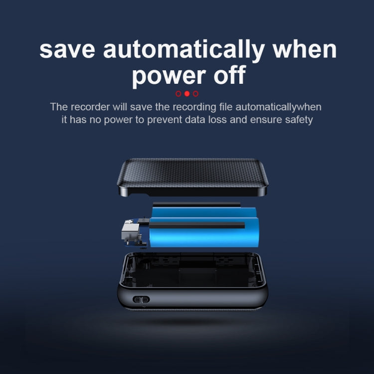 JNN Q75 Magnetic Power Bank Smart Voice Recorder, Memory:64GB(Black) - Recording Pen by JNN | Online Shopping South Africa | PMC TechLife | Buy Now Pay Later Mobicred