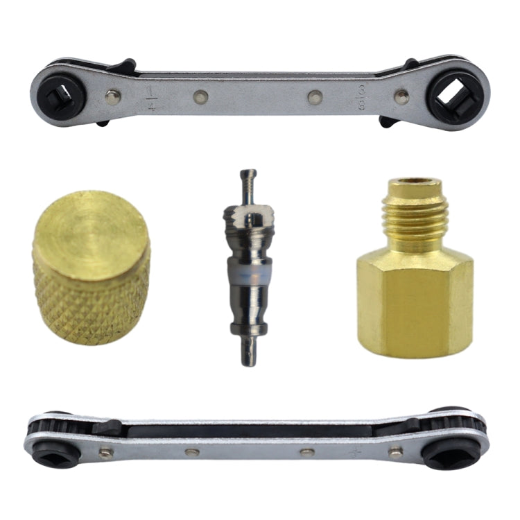 13pcs / Set Air Conditioning Valve Core Disassembly Tool with Rrepair Wrench & Valve Core - Air Conditioning System by PMC TechLife | Online Shopping South Africa | PMC TechLife | Buy Now Pay Later Mobicred