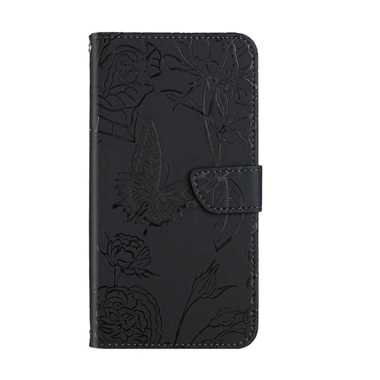 For Google Pixel 9 Pro Skin Feel Butterfly Embossed Flip Leather Phone Case(Black) - Google Cases by PMC TechLife | Online Shopping South Africa | PMC TechLife | Buy Now Pay Later Mobicred