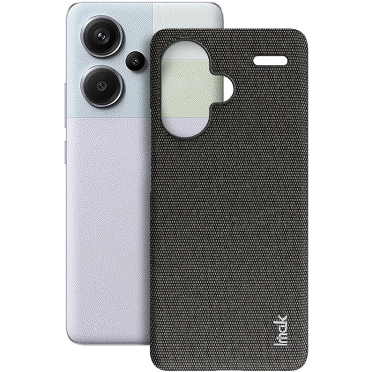For Xiaomi Redmi Note 13 Pro+ 5G imak Ruiyi Series Cloth Texture PU + PC Phone Case(Black) - Note 13 Pro+ Cases by imak | Online Shopping South Africa | PMC TechLife