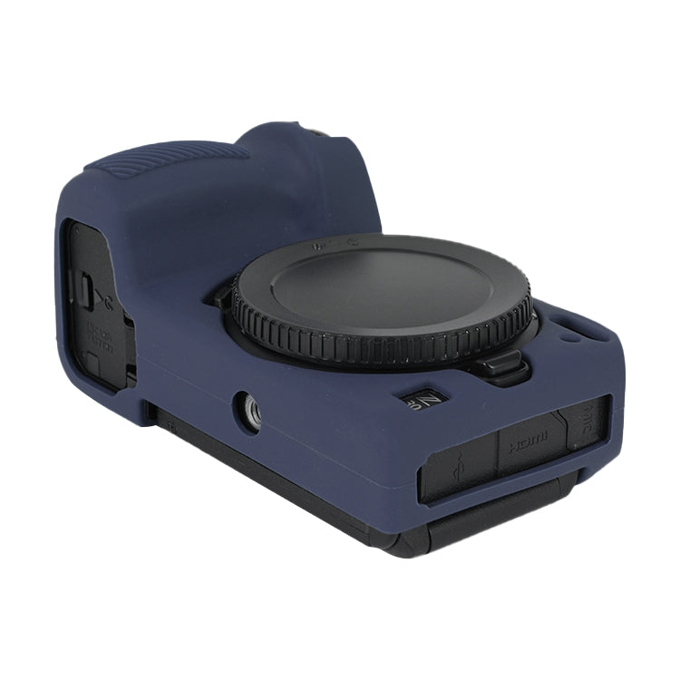 For Nikon Z 30 Soft Silicone Protective Case with Lens Cover(Dark Blue) - Protective Case by PMC TechLife | Online Shopping South Africa | PMC TechLife | Buy Now Pay Later Mobicred