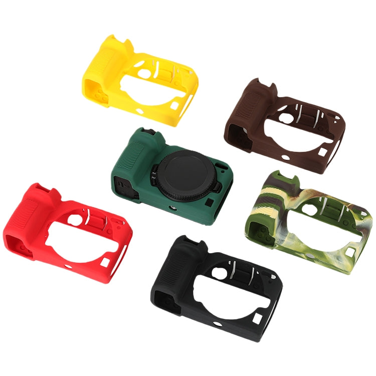 For Nikon Z 30 Soft Silicone Protective Case with Lens Cover(Coffee) - Protective Case by PMC TechLife | Online Shopping South Africa | PMC TechLife | Buy Now Pay Later Mobicred
