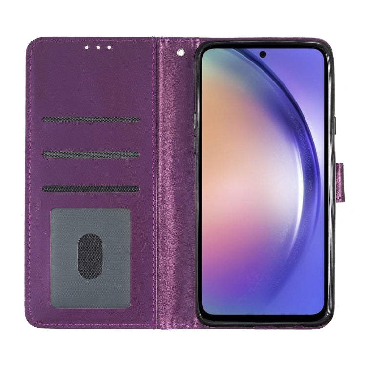 For Motorola Edge 2024 Glitter Powder Flip Leather Phone Case(Purple) - Motorola Cases by PMC Jewellery | Online Shopping South Africa | PMC Jewellery | Buy Now Pay Later Mobicred