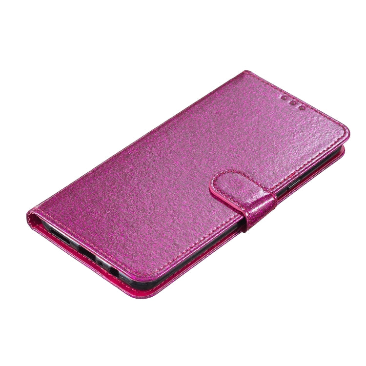 For Motorola Moto G Play 2024 Glitter Powder Flip Leather Phone Case(Rose Red) - Motorola Cases by PMC Jewellery | Online Shopping South Africa | PMC Jewellery | Buy Now Pay Later Mobicred