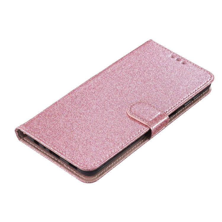 For Motorola Moto G Play 2024 Glitter Powder Flip Leather Phone Case(Rose Gold) - Motorola Cases by PMC Jewellery | Online Shopping South Africa | PMC Jewellery | Buy Now Pay Later Mobicred