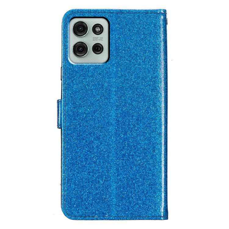 For Motorola Moto G56 5G Glitter Powder Flip Leather Phone Case(Blue) - free shipping - PMC TechLife - Order now!