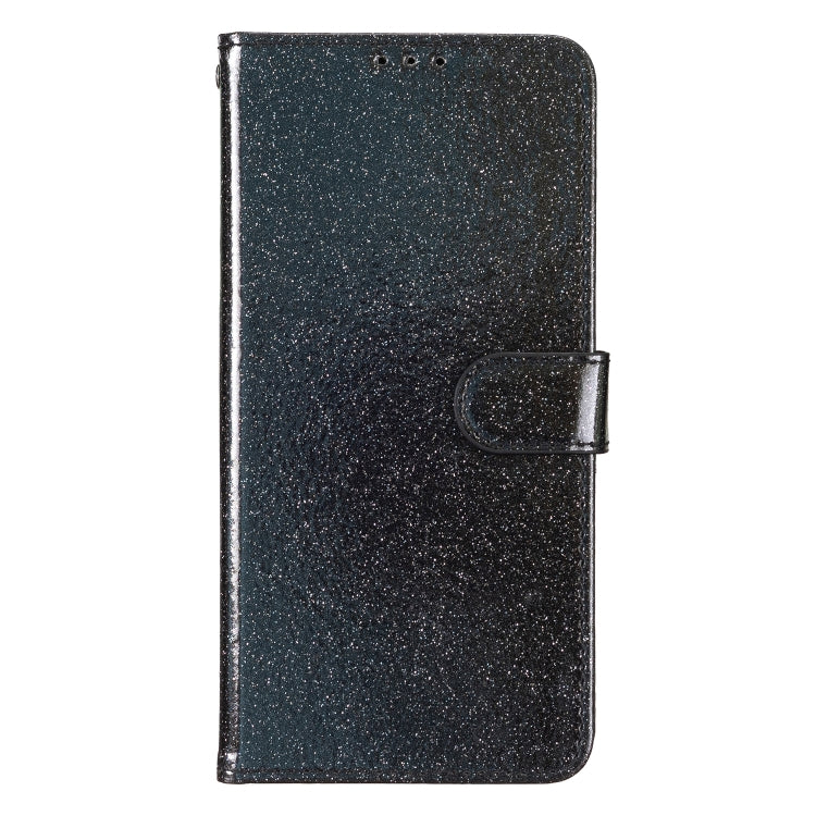For OPPO A79 5G / A2 5G Glitter Powder Flip Leather Phone Case(Black) - OPPO Cases by PMC TechLife | Online Shopping South Africa | PMC TechLife | Buy Now Pay Later Mobicred