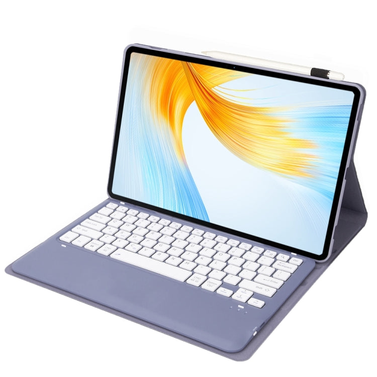 For Lenovo Xiaoxin Pad Pro 12.7 inch AM24 TPU Ultra-thin Detachable Bluetooth Keyboard Tablet Leather Case(Purple) - Lenovo Keyboard by PMC TechLife | Online Shopping South Africa | PMC TechLife