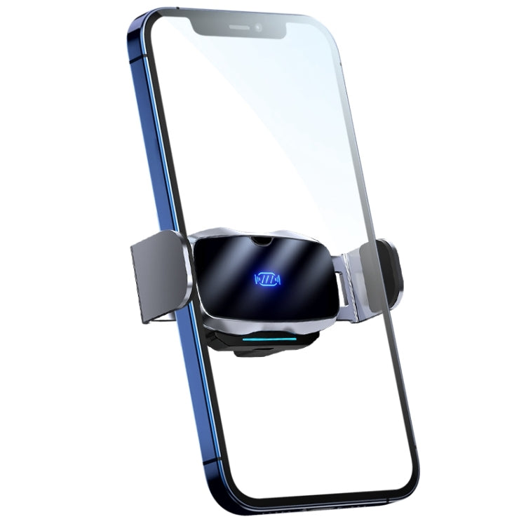 D7 Infrared lnduction Wireless Fast Charging Air Outlet Car Holder(Silver) - Wireless Charger Holders by PMC TechLife | Online Shopping South Africa | PMC TechLife | Buy Now Pay Later Mobicred