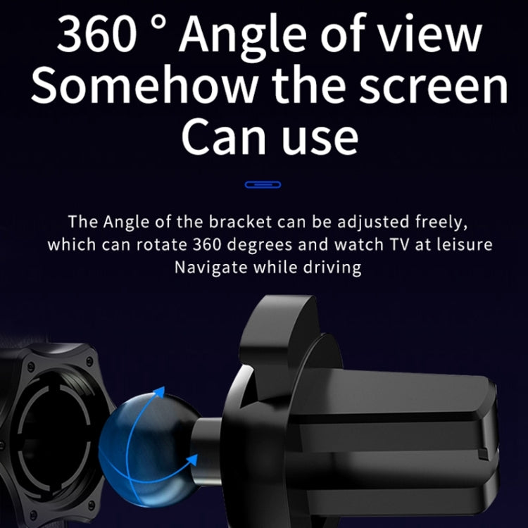 D7 Infrared lnduction Wireless Fast Charging Air Outlet Car Holder(Silver) - Wireless Charger Holders by PMC TechLife | Online Shopping South Africa | PMC TechLife | Buy Now Pay Later Mobicred