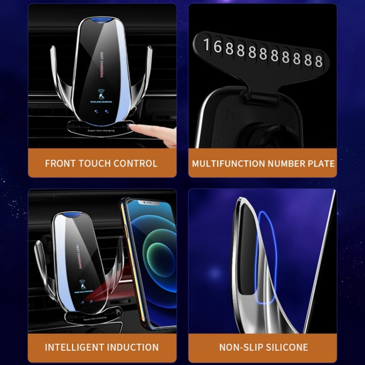 G10 Infrared lnduction Wireless Fast Charging Air Outlet Car Holder(Black) - Wireless Charger Holders by PMC TechLife | Online Shopping South Africa | PMC TechLife | Buy Now Pay Later Mobicred