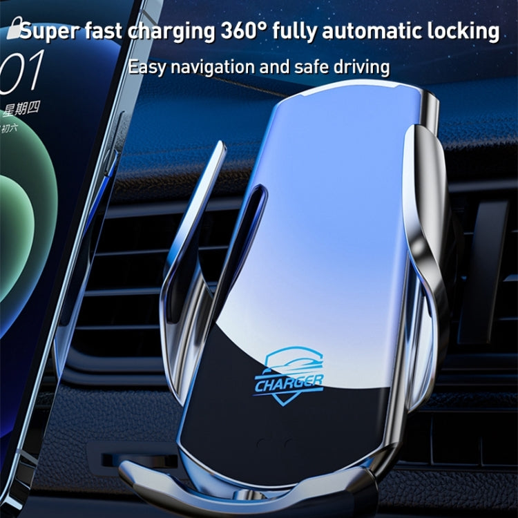 Q3S Infrared lnduction Wireless Fast Charging Air Outlet Car Holder(Blue) - Wireless Charger Holders by PMC TechLife | Online Shopping South Africa | PMC TechLife | Buy Now Pay Later Mobicred