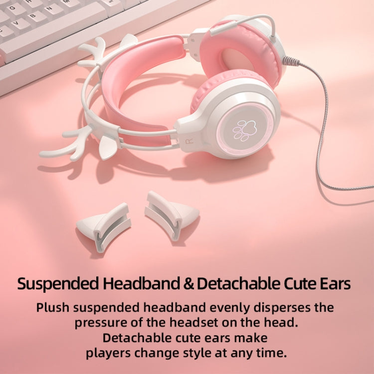 G35 Cute Cat RGB Head-mounted Wired Gaming Earphone(Green) - free shipping - PMC Jewellery - Order now!