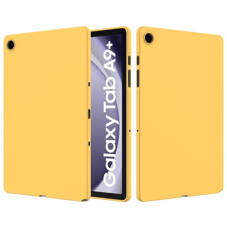For Samsung Galaxy Tab A9+ Pure Color Liquid Silicone Shockproof Tablet Case(Yellow) - Galaxy Tab A9+ by PMC TechLife | Online Shopping South Africa | PMC TechLife | Buy Now Pay Later Mobicred