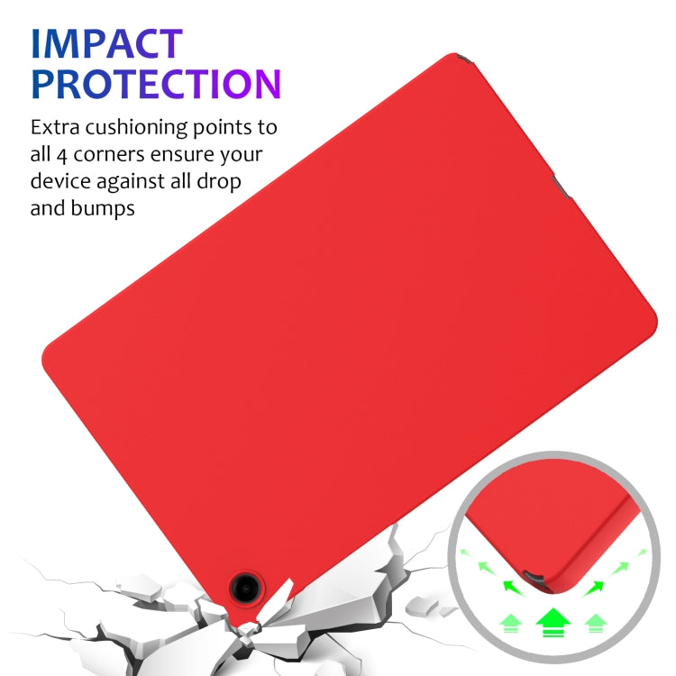 For Samsung Galaxy Tab A9+ Pure Color Liquid Silicone Shockproof Tablet Case(Red) - free shipping - PMC TechLife - Order now!