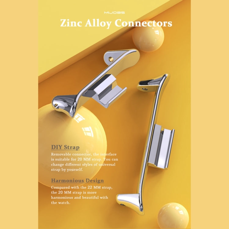 For Xiaomi Smart Band 9 Pro / 8 Pro Mijobs Flat Hole Breathable Silicone Watch Band(Pink+Silver) - free shipping - PMc TechLife - Order now!