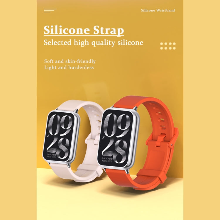 For Xiaomi Smart Band 9 Pro / 8 Pro Mijobs Silicone Breathable Watch Band(Wine Red+Silver) - free shipping - PMc TechLife - Order now!