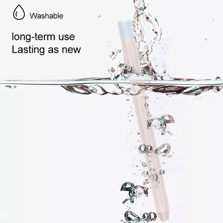 For Apple Pencil 1 Stylus Touch Pen Split Contrast Color Silicone Protective Case(Retro Orange Red) - free shipping - PMc TechLife - Order now!