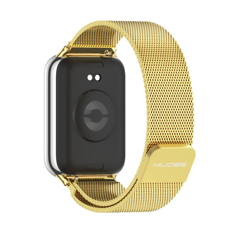 For Xiaomi Smart Band 9 Pro / 8 Pro Mijobs Milan Magnetic Stainless Steel Watch Band(Gold) - free shipping - PMc TechLife - Order now!