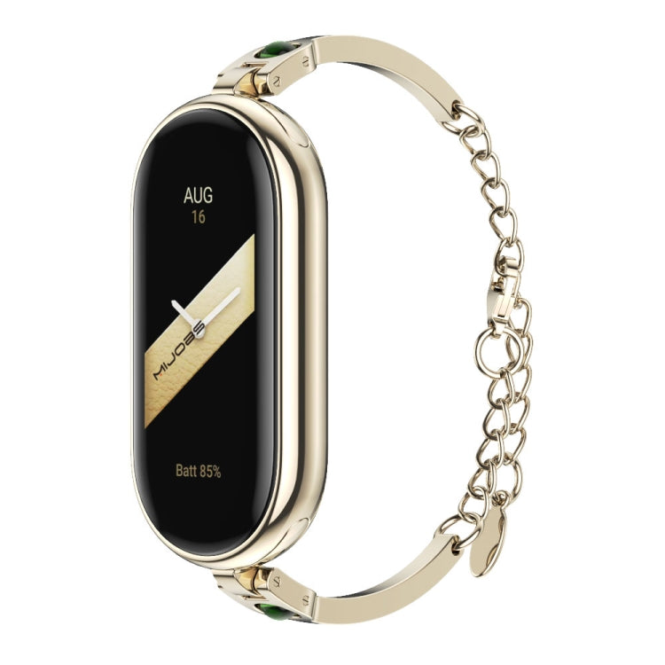 For Xiaomi Smart Band 10 / 9 / 8 Mijobs Ruyi Beauty Bracelet Watch Band(Light Gold Green) - free shipping - PMC TechLife - Order now!