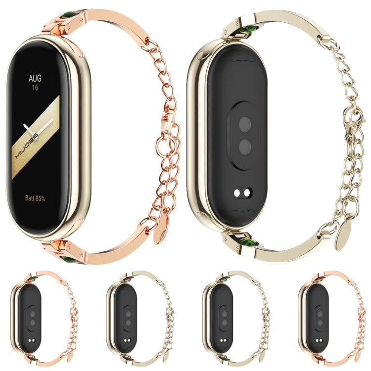 For Xiaomi Smart Band 10 / 9 / 8 Mijobs Ruyi Beauty Bracelet Watch Band(Light Gold Green) - free shipping - PMC TechLife - Order now!