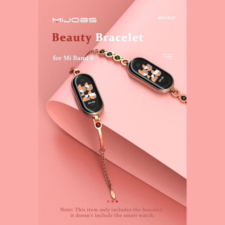 For Xiaomi Smart Band 10 / 9 / 8 Mijobs Mermaid Beauty Bracelet Watch Band(Light Gold Red) - free shipping - PMC TechLife - Order now!