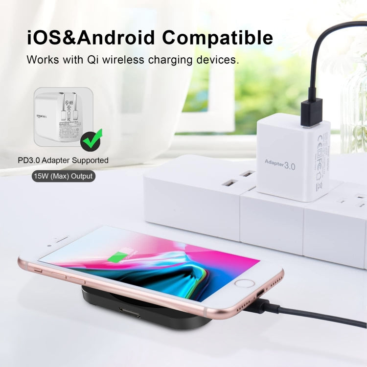 For iPhone / AirPods / iWatch Series 3 in 1 Portable Wireless Charger(Black) - free shipping - PMC Jewellery - Order now!