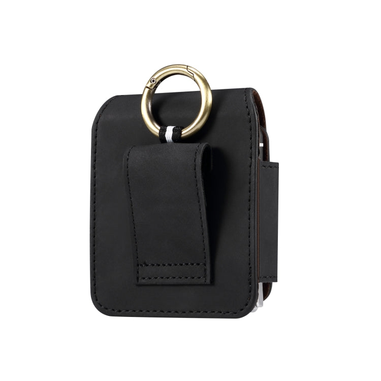 Skin Feel Leather Texture Waist Hanging Phone Case(Black) - Universal Leather Case by PMC TechLife | Online Shopping South Africa | PMC TechLife | Buy Now Pay Later Mobicred