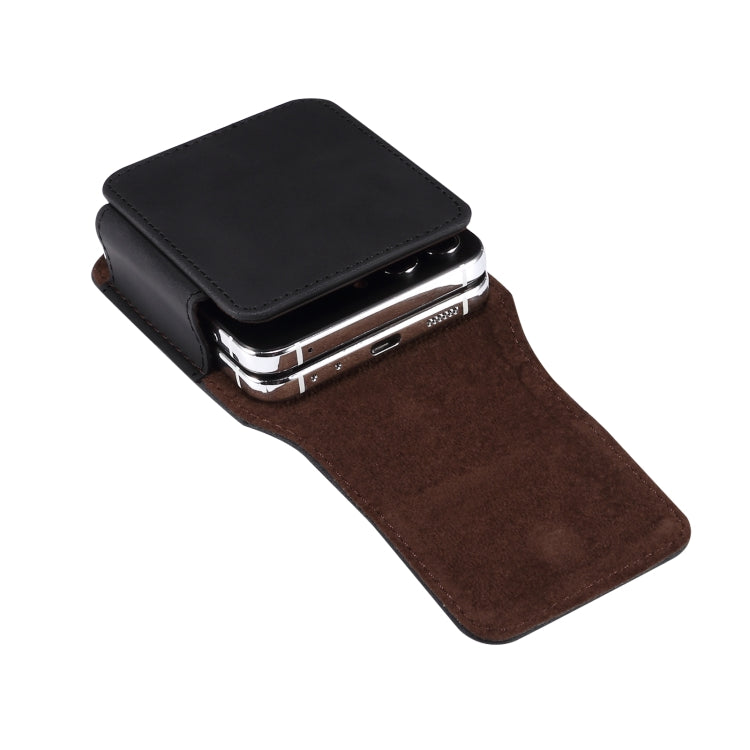 Skin Feel Leather Texture Waist Hanging Phone Case(Black) - Universal Leather Case by PMC TechLife | Online Shopping South Africa | PMC TechLife | Buy Now Pay Later Mobicred