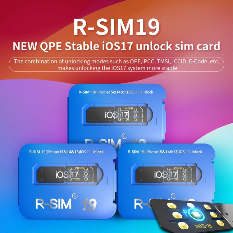 R-SIM 19 Turns Locked Phone Into Unlocked iOS17 System Universal 5G Unlocking Card - Unlock SIM Card by PMC TechLife | Online Shopping South Africa | PMC TechLife | Buy Now Pay Later Mobicred