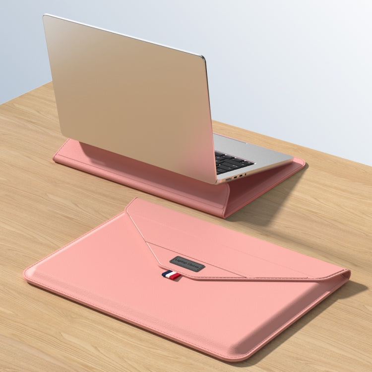 For 15.4/15.6/16.1 inch Envelope Holder Laptop Sleeve Bag(Pink) - 15.6 - 17 inch by PMC Jewellery | Online Shopping South Africa | PMC Jewellery | Buy Now Pay Later Mobicred